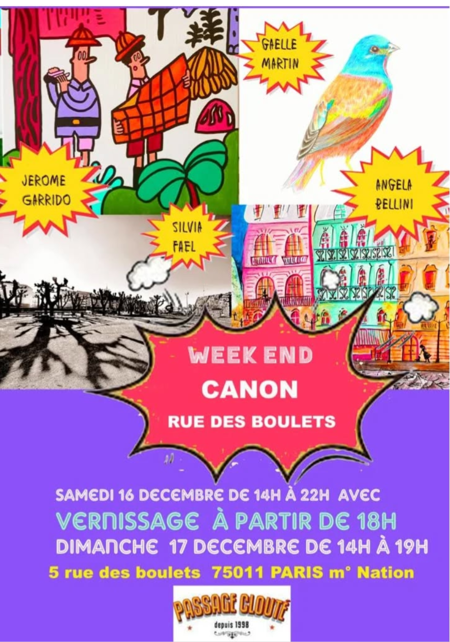 Affiche Week End CANON 2023 à Paris